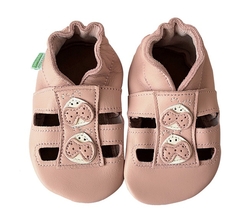 Hopi Hop NEW kožené capáčky PTÁČEK A STROM, vel. S, M, L, XL ( 0-18 měsíců) - kopie - kopie - kopie - kopie