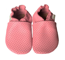 Hopi Hop BAREFOOT kožené capáčky děrované růžové vel. M, L, XL, XXL,  (6m - 3 roky) 
