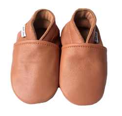 Hopi Hop NEW kožené capáčky, Koňakovky, vel. S, M, L, XL (0-24 měsíců)